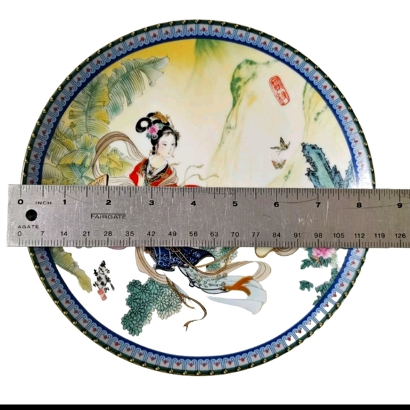 Chinese Imperial Jingdezhen Porcelain Plate Beauties of the Red Mansion Pao Chai - Picture 4 of 6